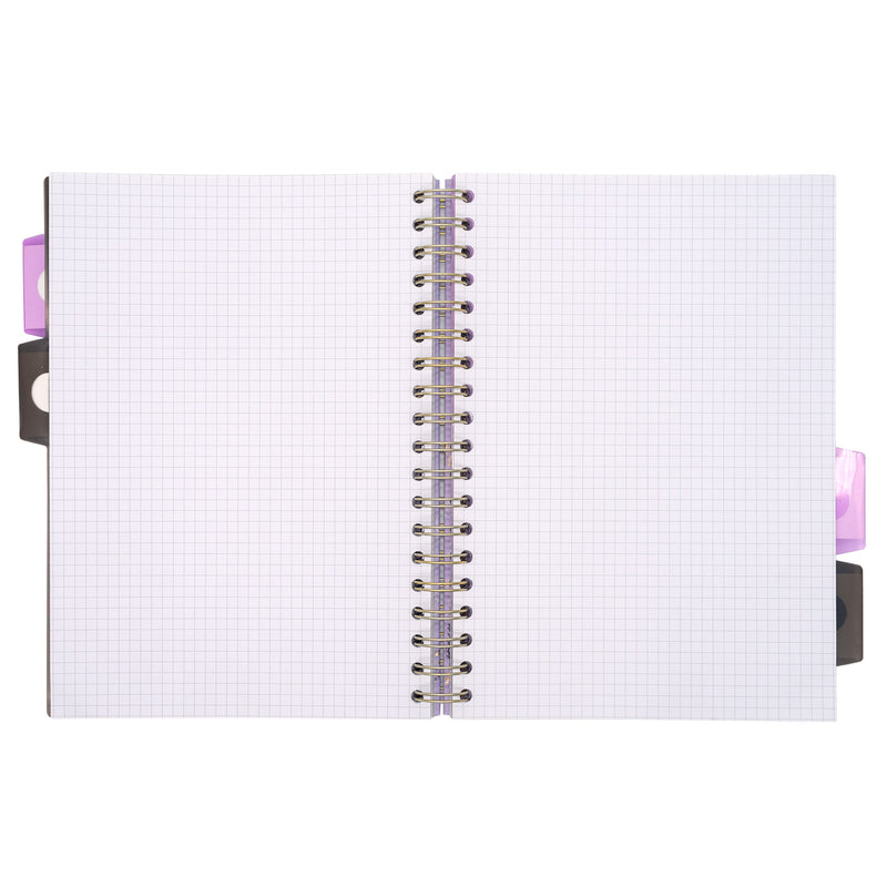 Lilac Rochelle & Jess Squared B5 Subject Divider Notebook