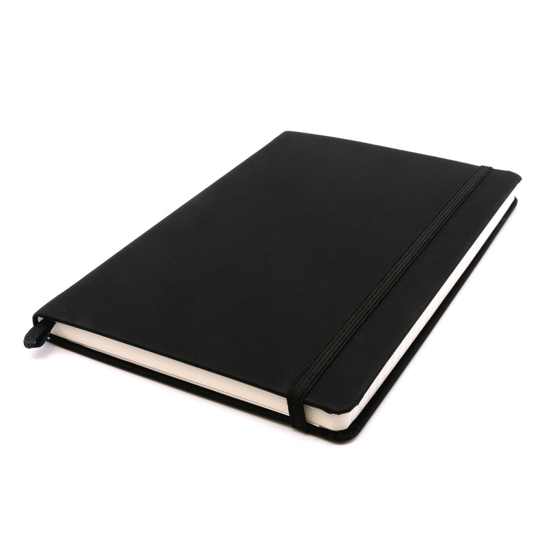 Soft Cover A5 Notebook College Ruled in Black