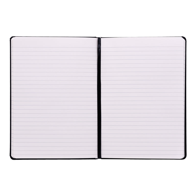 Soft Cover A5 Notebook College Ruled in Black