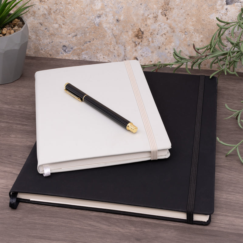 Soft Cover Letter Size Notebook College Ruled in Black