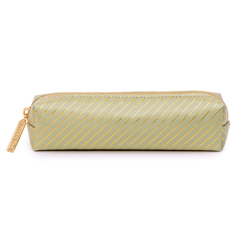 Haze Slim Pencil Case in Green