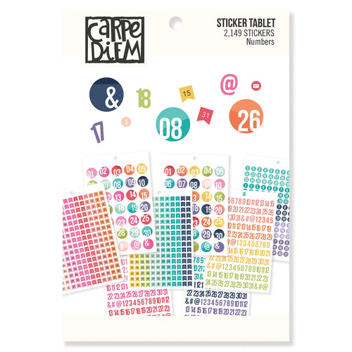 Numbers A5 Sticker Tablet