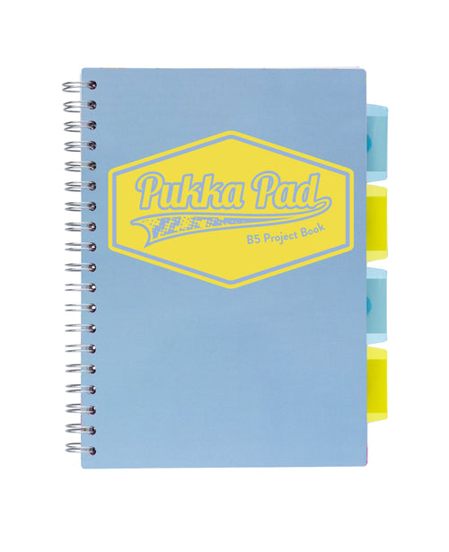 Pastel B5 5-subject notebook -3 pack