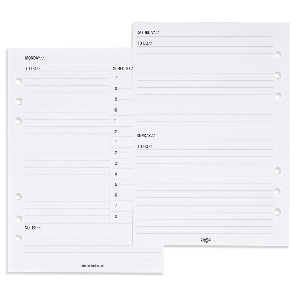 Carpe Diem A5 planner - daily planner inserts