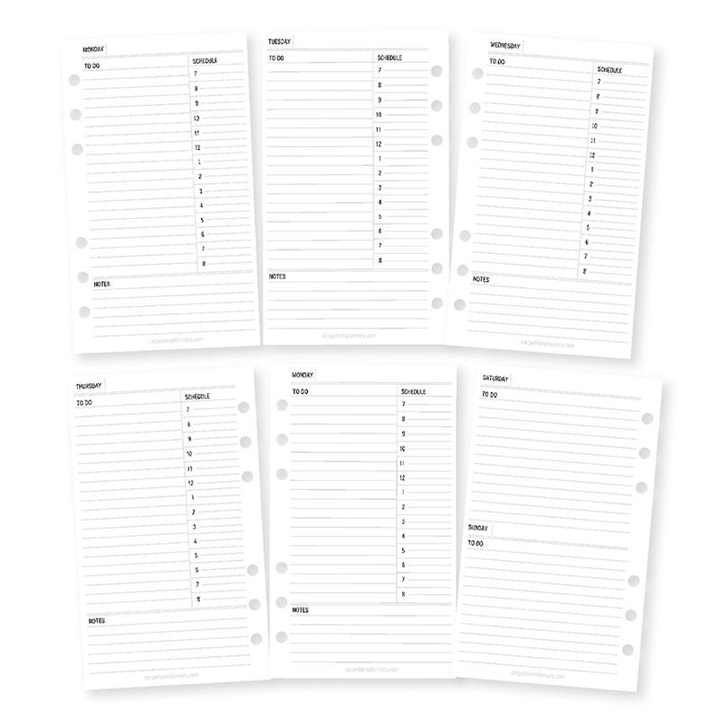 Carpe Diem Personal planner inserts