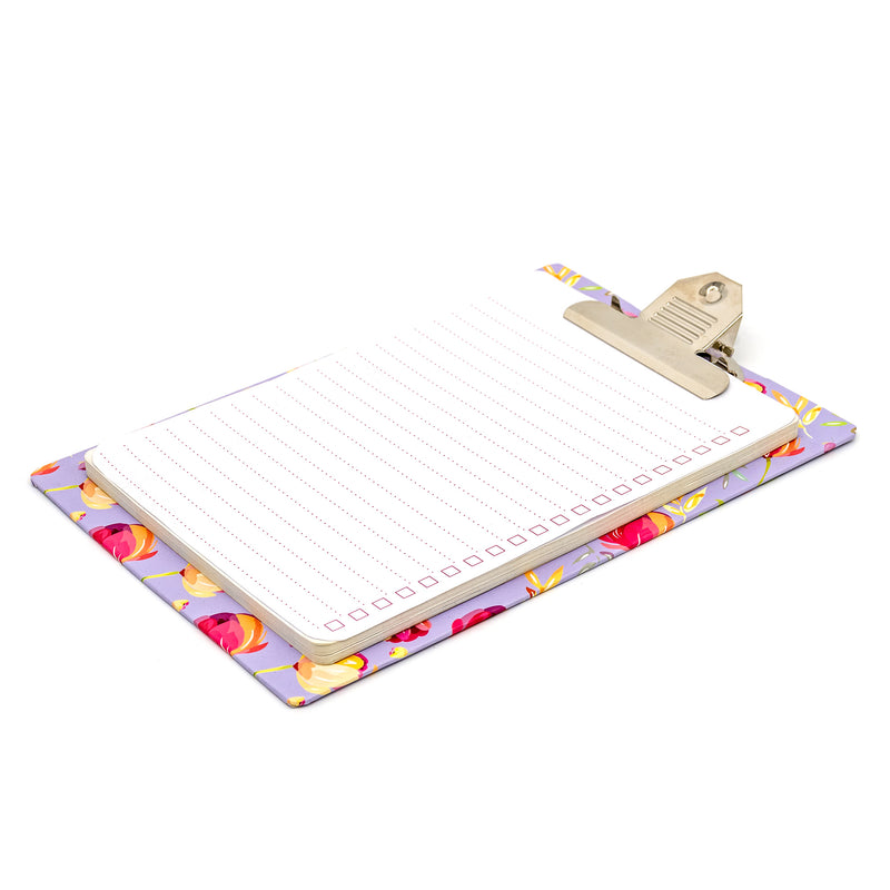 Floral clipboard with pad 