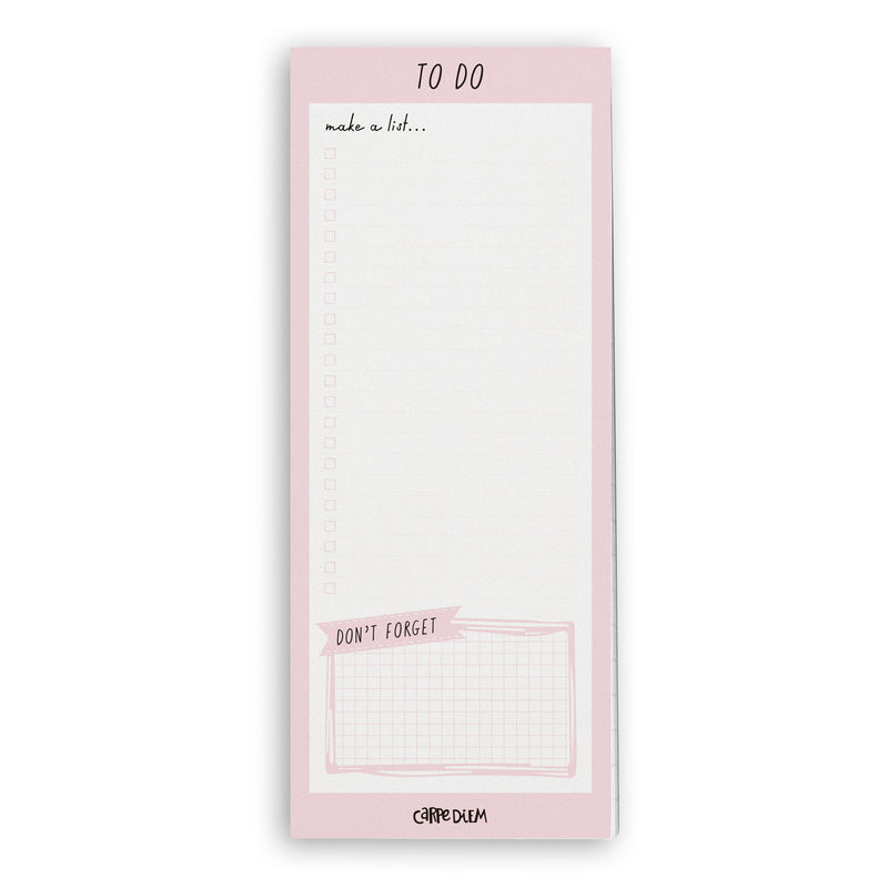 Carpe Diem ballerina pink magnetic to do list