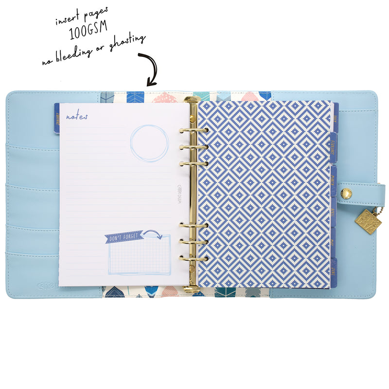 Sky blue A5 planner box set 