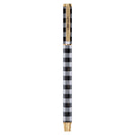 Buffalo check metal gel pen