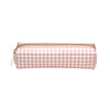 Carpe Diem ballerina pink check slim pencil case