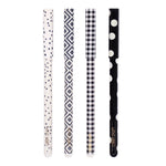 Monochrome Ballpoint Pen - 4 Pack