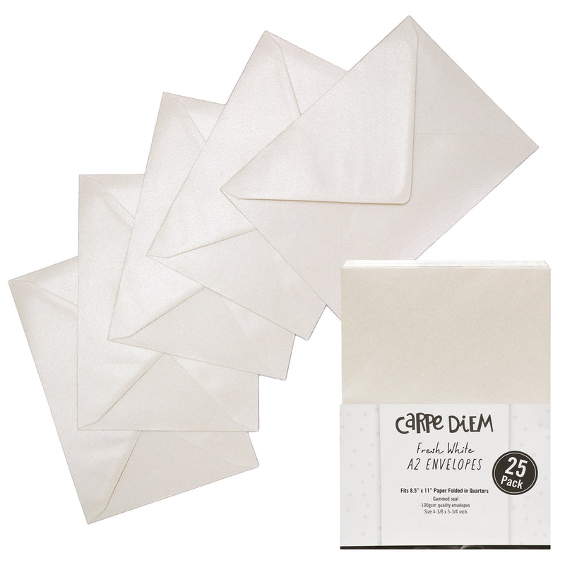 Fresh White A2 Envelopes - Pack of 25