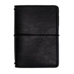 Black A6 notebook and passport holder