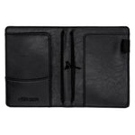 Black A6 notebook and passport holder