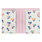 inner of Carpe Diem A6 notebook and passport holder in ballerina pink