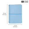 Sky Blue A6 Notebook and Passport Holder