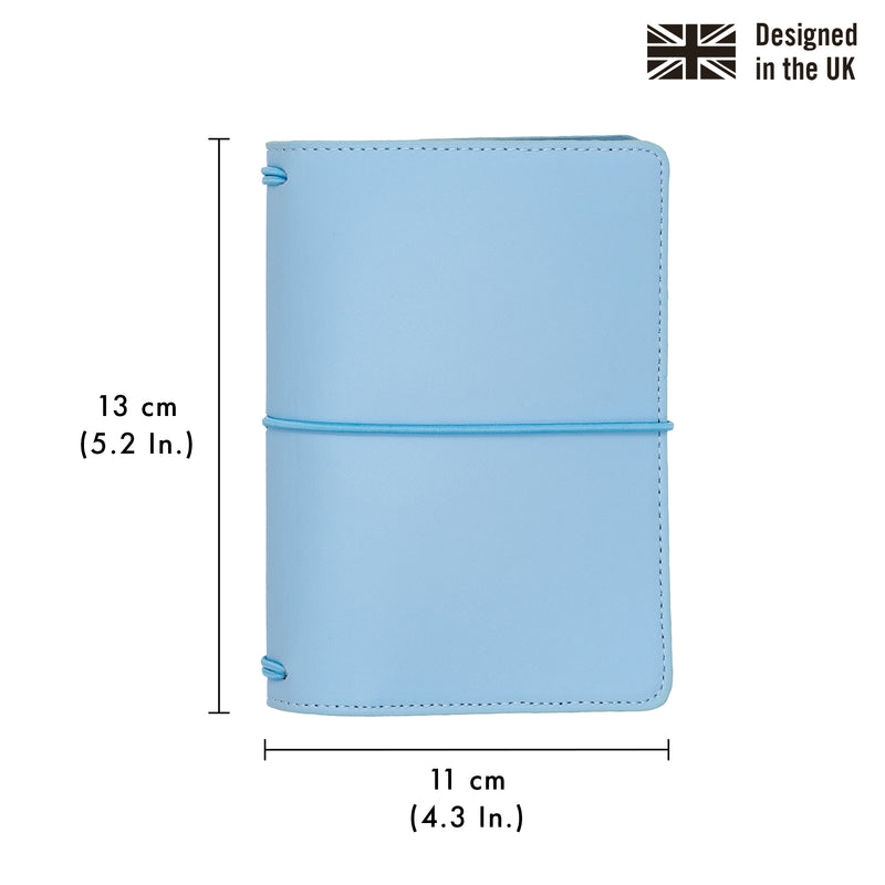 Sky Blue A6 Notebook and Passport Holder