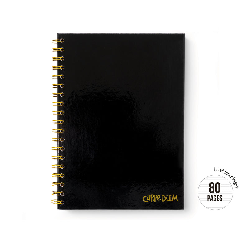 Black B5 hardcover notebook