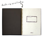 Black B5 hardcover notebook