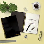 Black B5 hardcover notebook