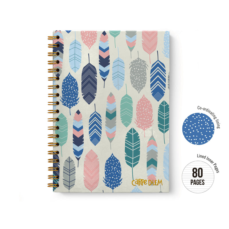 Feathers B5 Hardcover Notebook