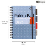 Metallic Executive 5-subject hardcover notebook - Pack of 3 assorted colours