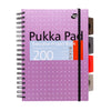 Metallic Executive 5-subject hardcover notebook - Pack of 3 assorted colours