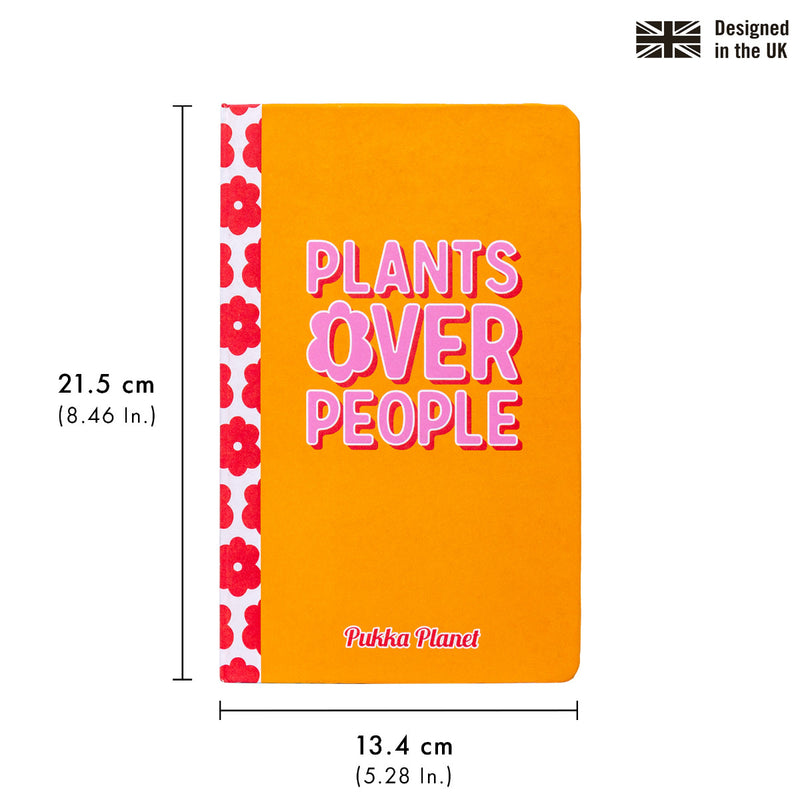 Pukka Planet Soft Cover Notebook "Plants Over People"