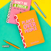 Pukka Planet Soft Cover Notebook "Plants Over People"