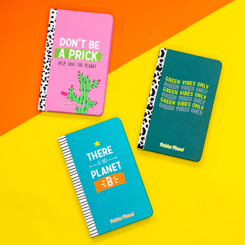 Pukka Planet Soft Cover Notebook "Green Vibes Only"