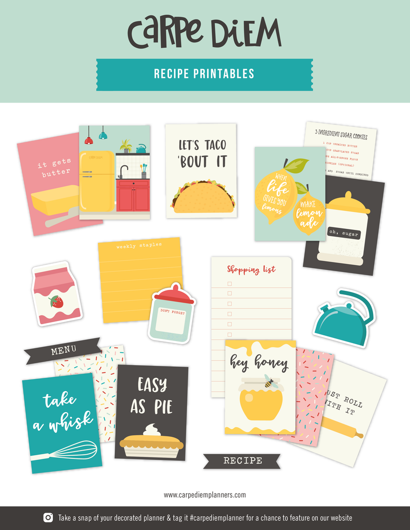 Digital Printables Bundle- Home, Faith, Fitness & Wellness and Recipe