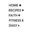 Large Planner Labels Black Planner Decal