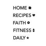 Large Planner Labels Black Planner Decal