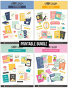 Digital Printables Bundle- Home, Faith, Fitness & Wellness and Recipe