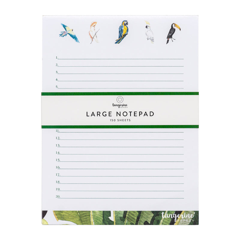 Carpe Diem x La Papelaria, Large Notepad in Birds