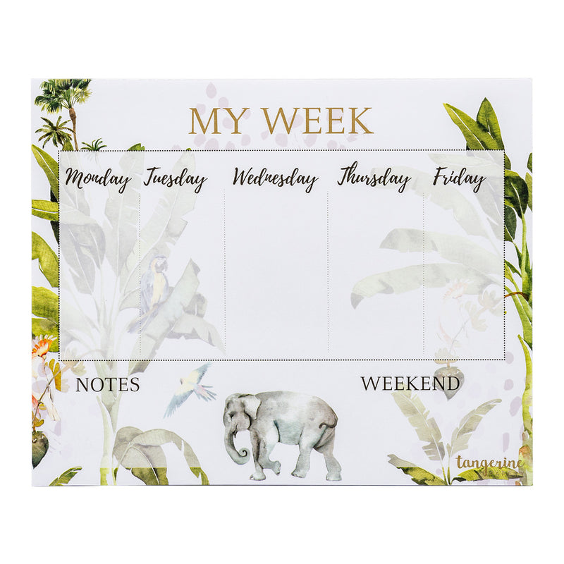 Carpe Diem x La Papelaria, Weekly Planner Desk Pad in Tropical