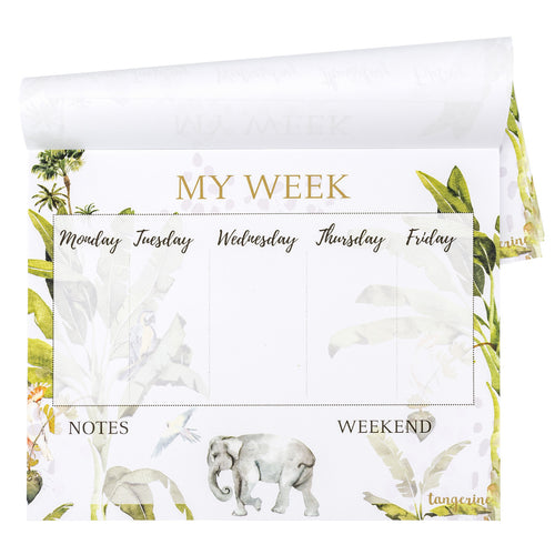 Carpe Diem x La Papelaria, Weekly Planner Desk Pad in Tropical